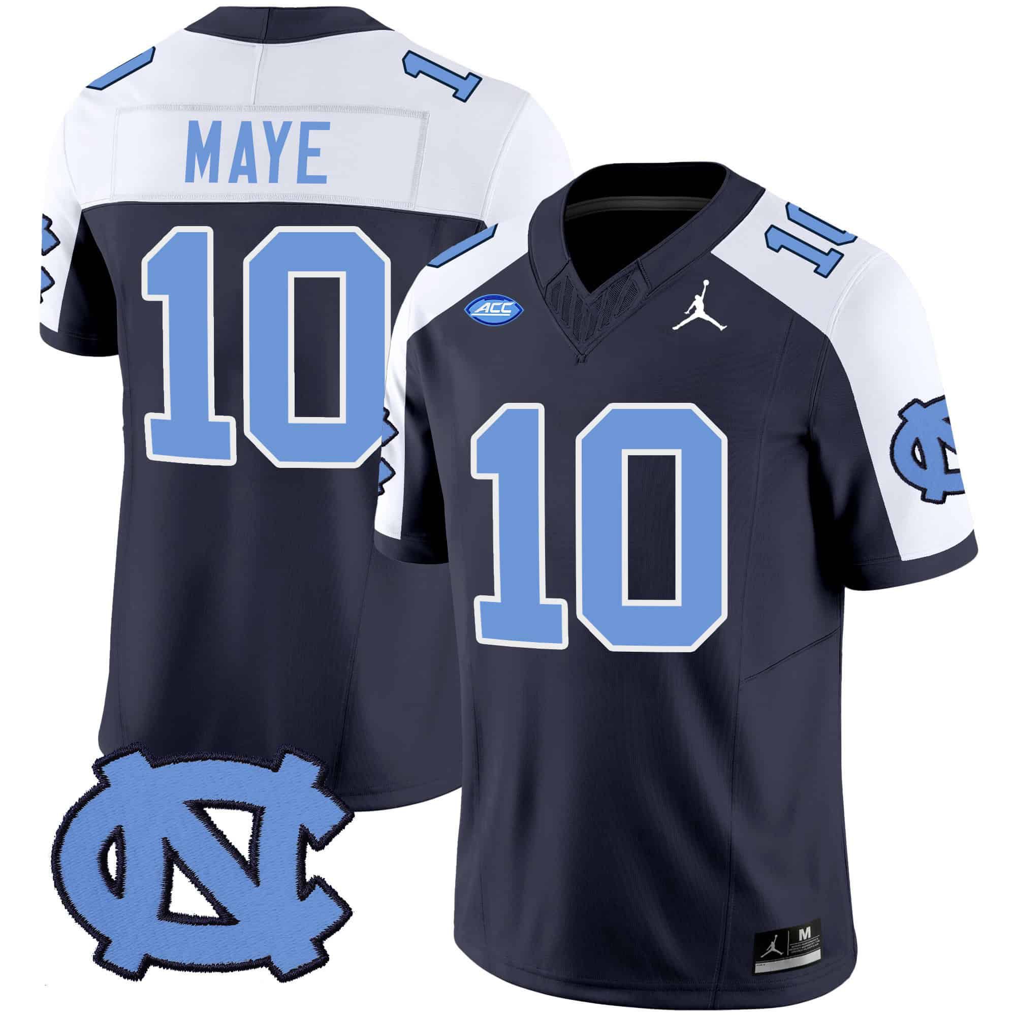 Men North Carolina Tar Heels #10 Maye Drak Blue 2024 Vapor Limited NCAA Jersey->indianapolis colts->NFL Jersey